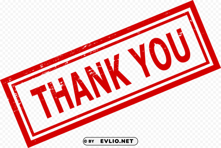 Thank You Stamp PNG Files With Transparent Canvas Collection