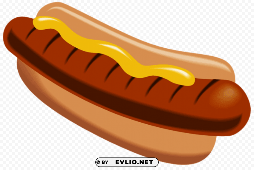 hot dog with mustardpicture PNG files with no background free