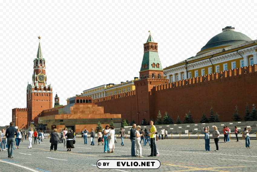 Russia Red Square Attractions PNG transparent pictures for editing