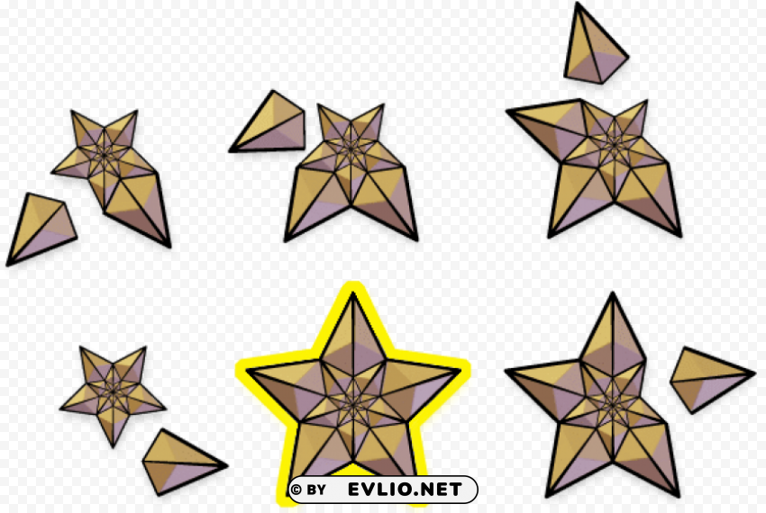 Stars PNG Graphic Isolated On Clear Background Detail