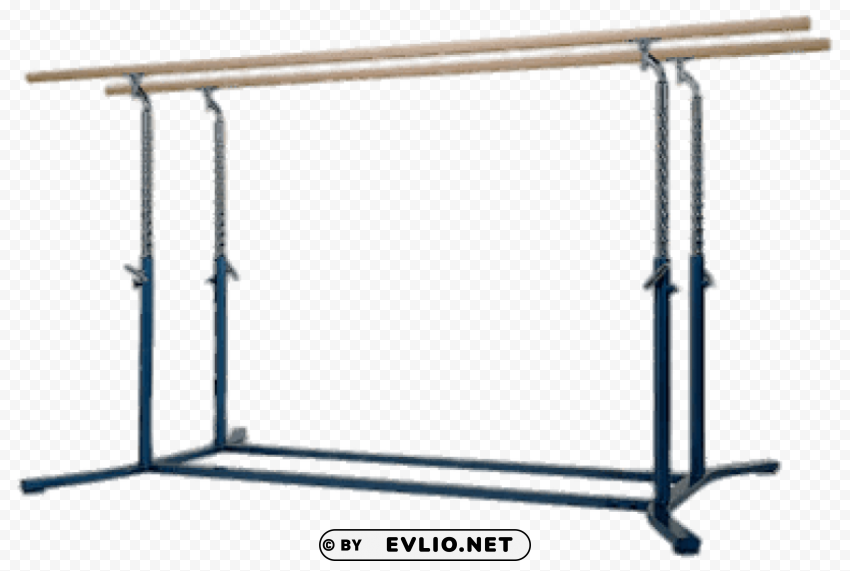 gymnastics parallel bars Isolated Subject with Clear PNG Background