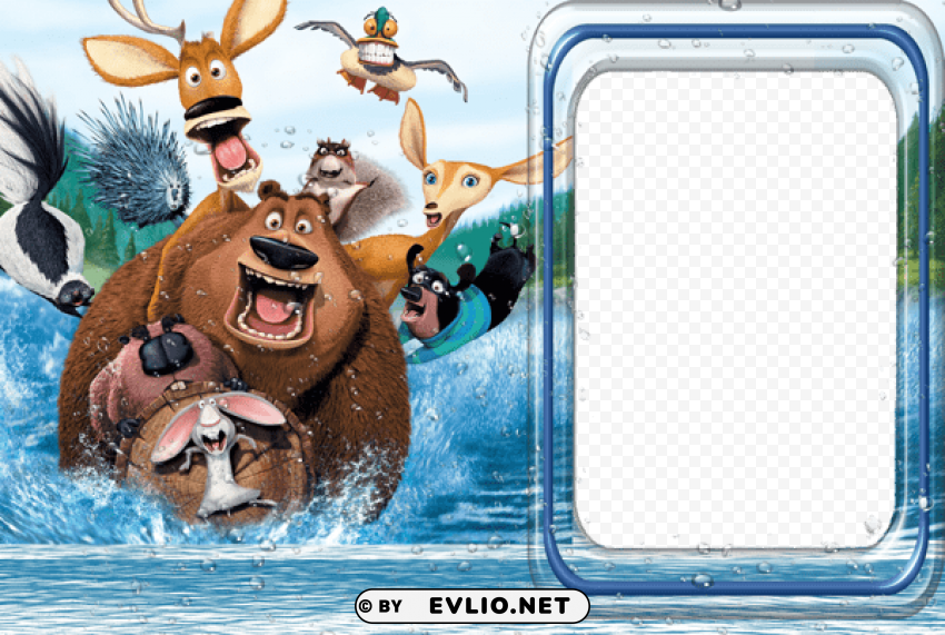 Open Season Kids Photo Frame PNG For Presentations