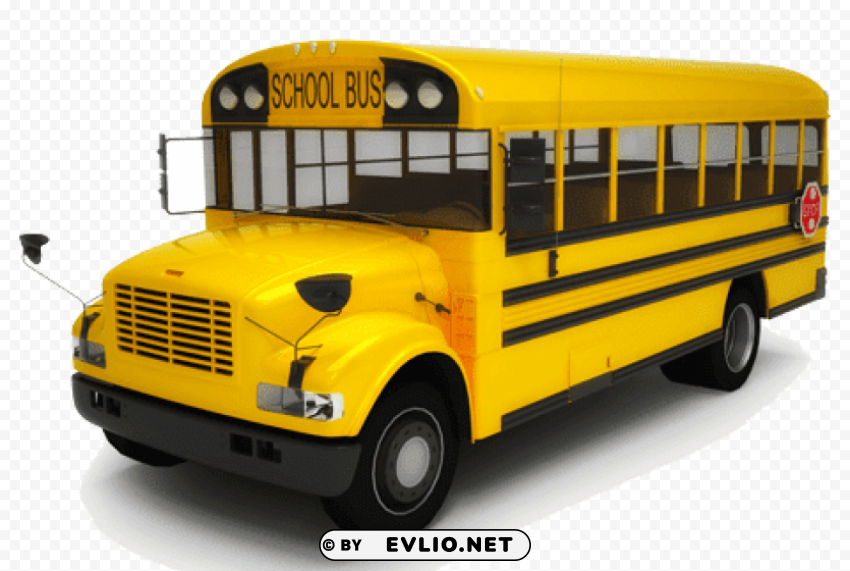 Schoolbus Illustration Transparent Background PNG Images Complete Pack