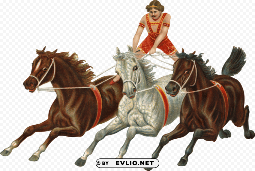 Victorian Vintage Horses Carriage PNG Images With Transparent Canvas