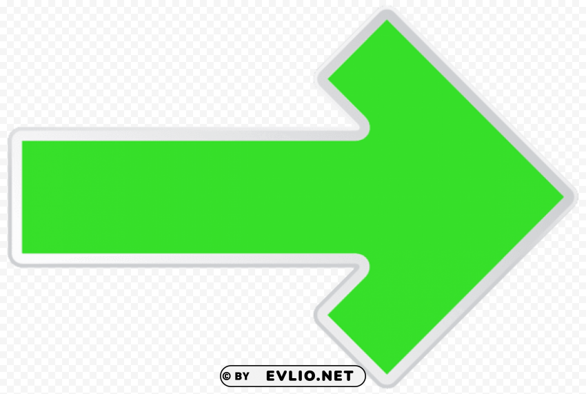 arrow green right Isolated Subject in Transparent PNG