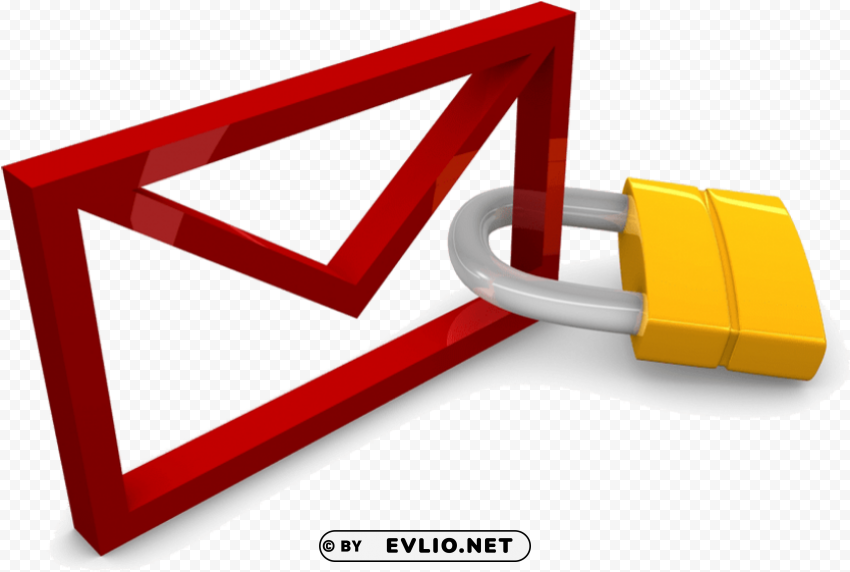 email encryption Isolated Element on HighQuality PNG
