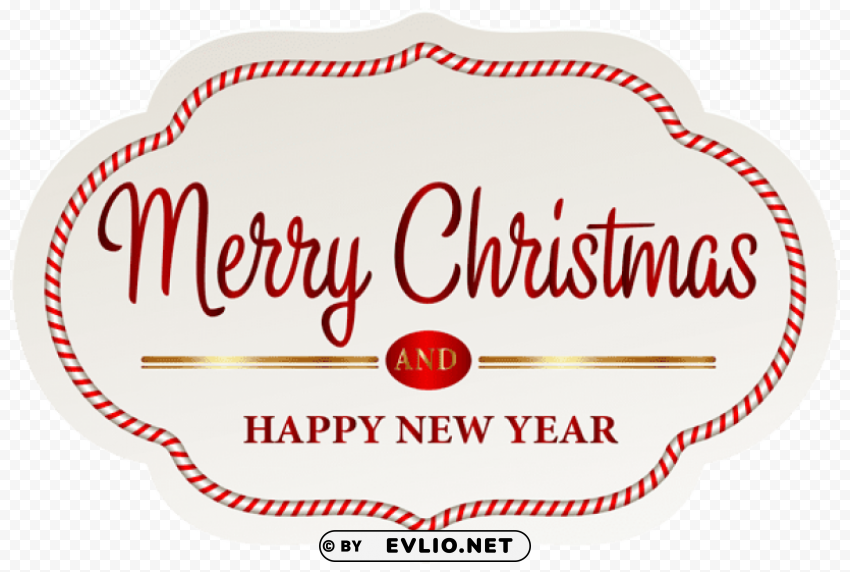 merry christmas label PNG images with transparent canvas variety