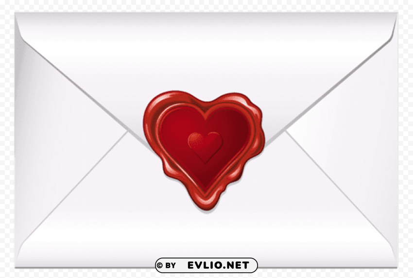 valentine letter with heart PNG images with transparent canvas assortment