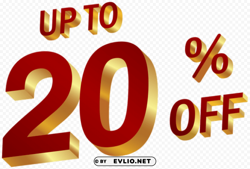 20 percent discount PNG images for editing
