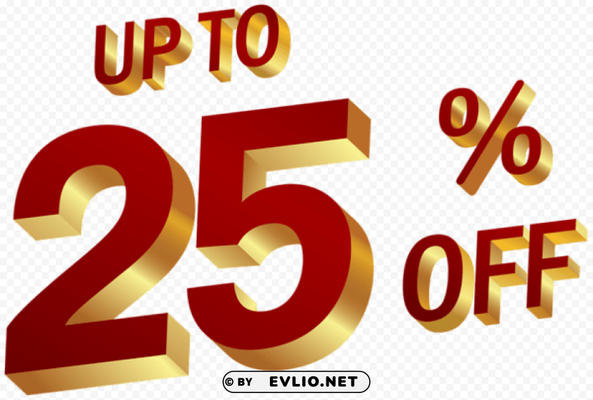 25 percent discount PNG images for websites