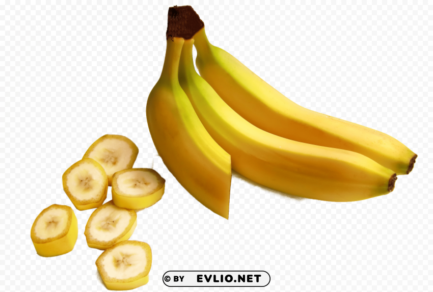 bananas cut Transparent PNG Isolated Graphic Detail