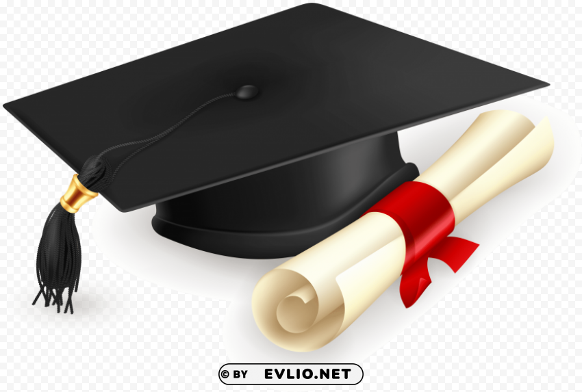 degree cap Clean Background PNG Isolated Art clipart png photo - d4396ea2