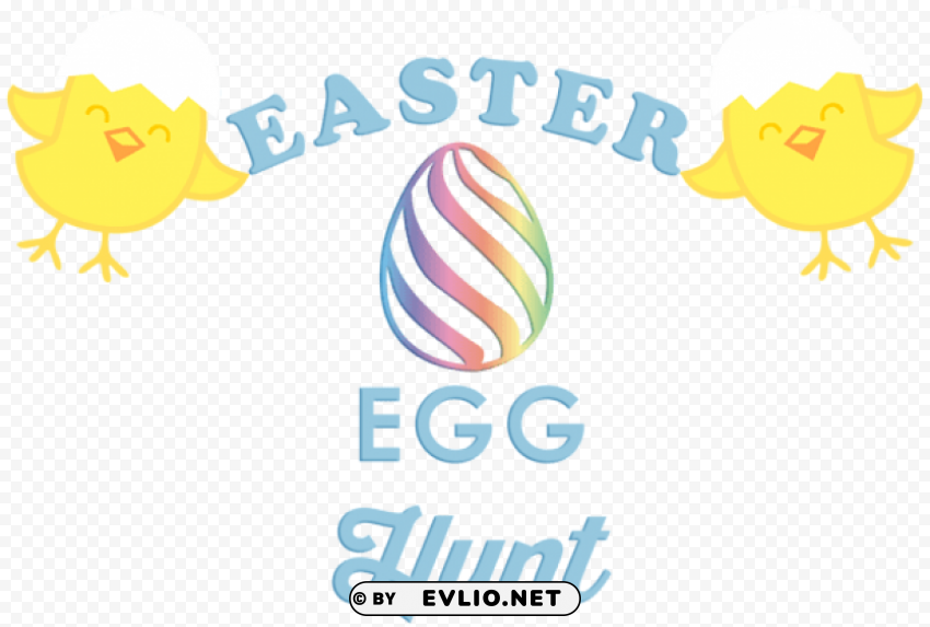 easter egg hunt with chickens Alpha channel transparent PNG