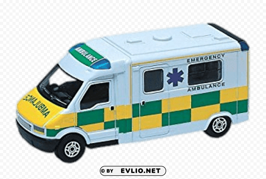 Transparent PNG image Of emergency ambulance toy PNG transparent photos for design - Image ID 6827e233