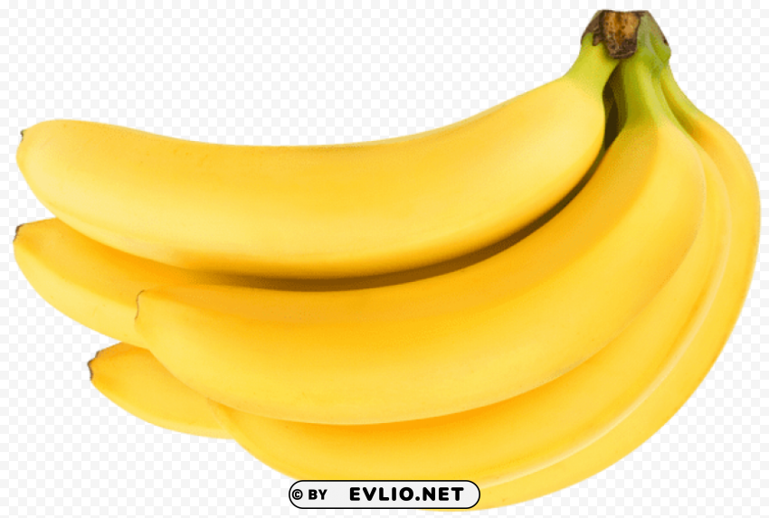 Large Bananas Clear Background Isolated PNG Icon