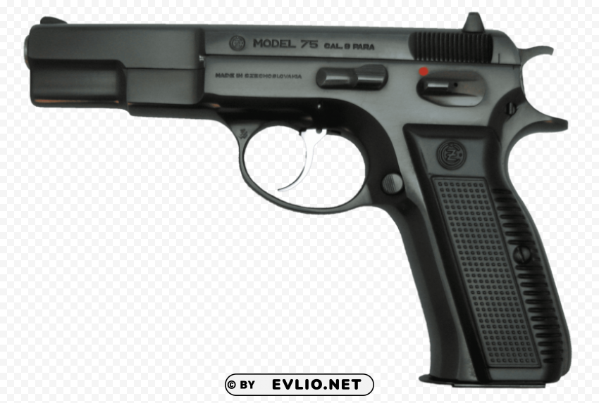 model 75 hand gun Isolated Icon in Transparent PNG Format