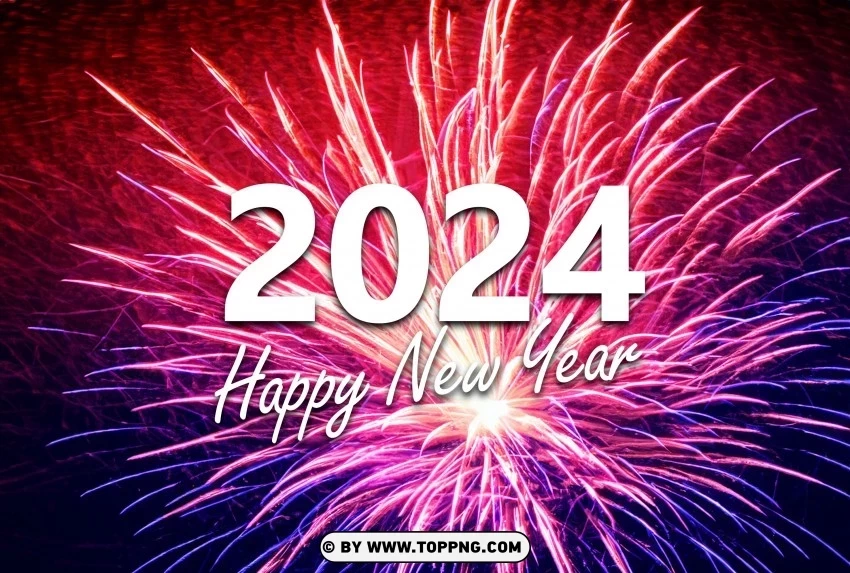 New Year's Delight High-Resolution Firework Display Background PNG images transparent pack
