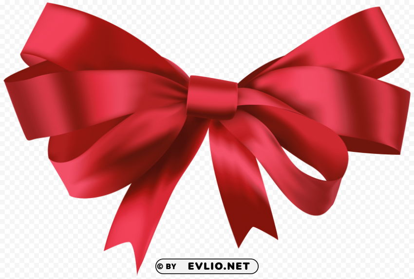 red bow Isolated Graphic on Clear Transparent PNG clipart png photo - f8257cd2