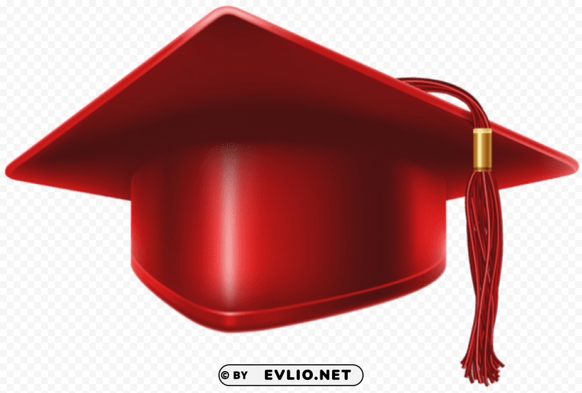 red graduation cap PNG photos with clear backgrounds