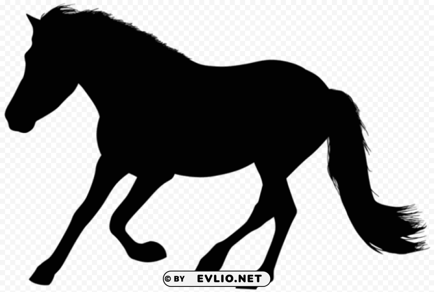 Transparent running horse silhouette PNG for social media PNG Image - ID f6695095