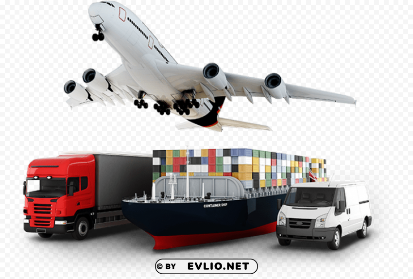 airplane ship train truck Isolated Graphic on HighQuality Transparent PNG