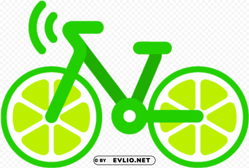 lime bike logo PNG Image with Isolated Graphic Element