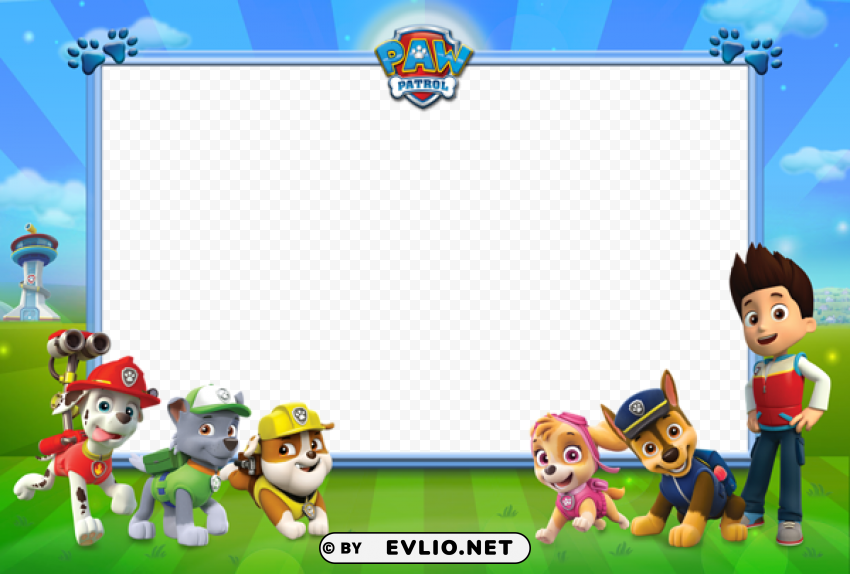paw patrol transparent kidsframe PNG Graphic with Isolated Design