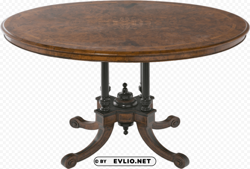 table PNG Isolated Object with Clear Transparency