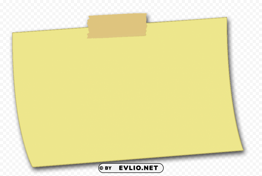 yellow sticky ntes Isolated Subject in Clear Transparent PNG clipart png photo - 71cd64b2