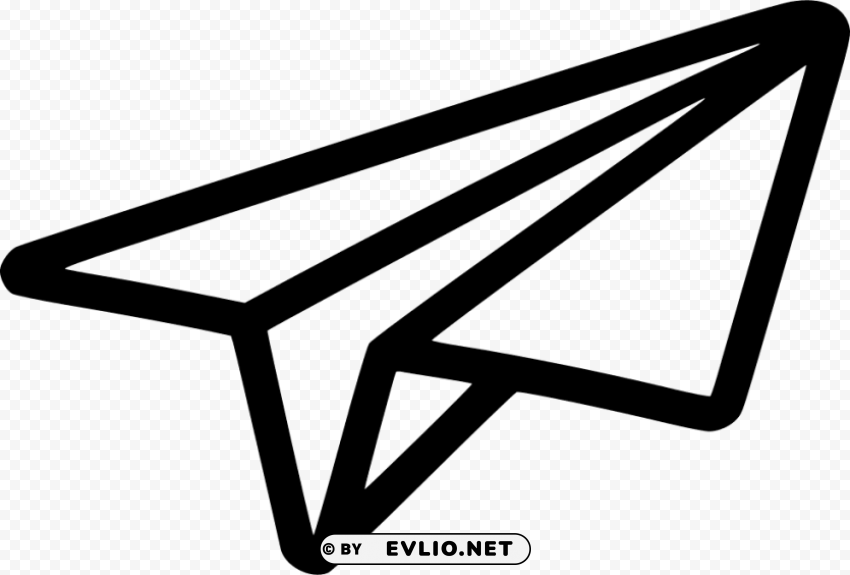 black shape paper plane PNG images with alpha transparency selection