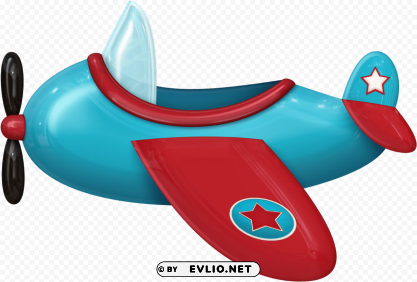 blue and red airplane High-quality transparent PNG images