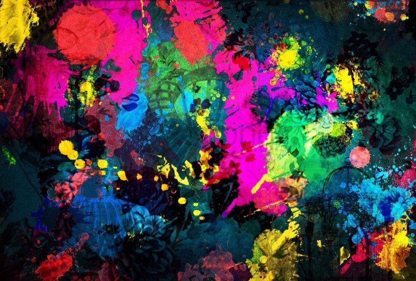 colorful paint splash wallpaper PNG transparent artwork