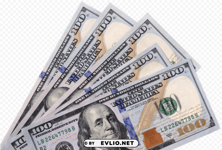 hundred dollar bills Transparent Background PNG Isolated Icon