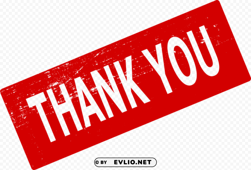 Thank You Stamp PNG files with transparent backdrop