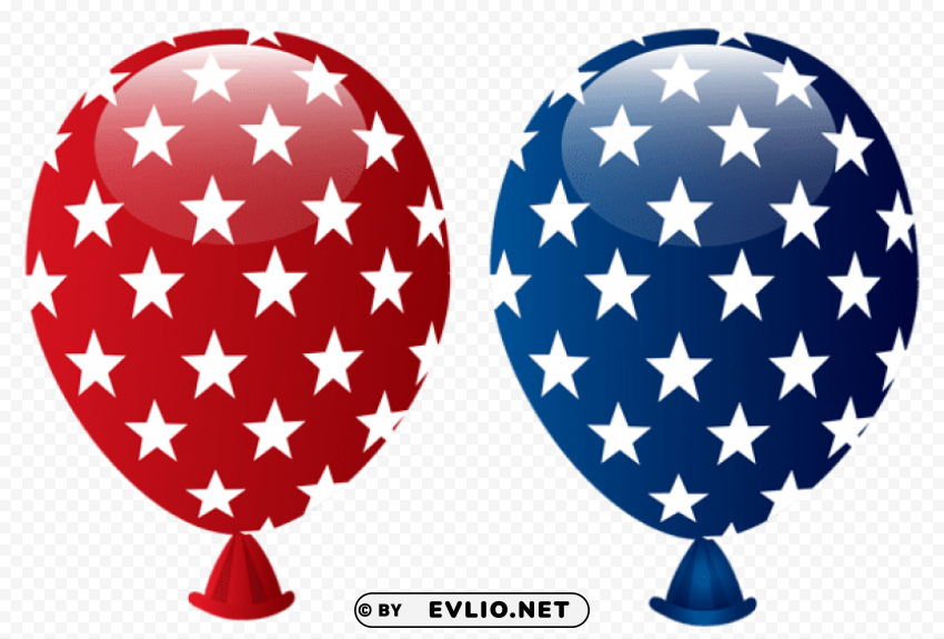 usa balloons decoration PNG images for personal projects