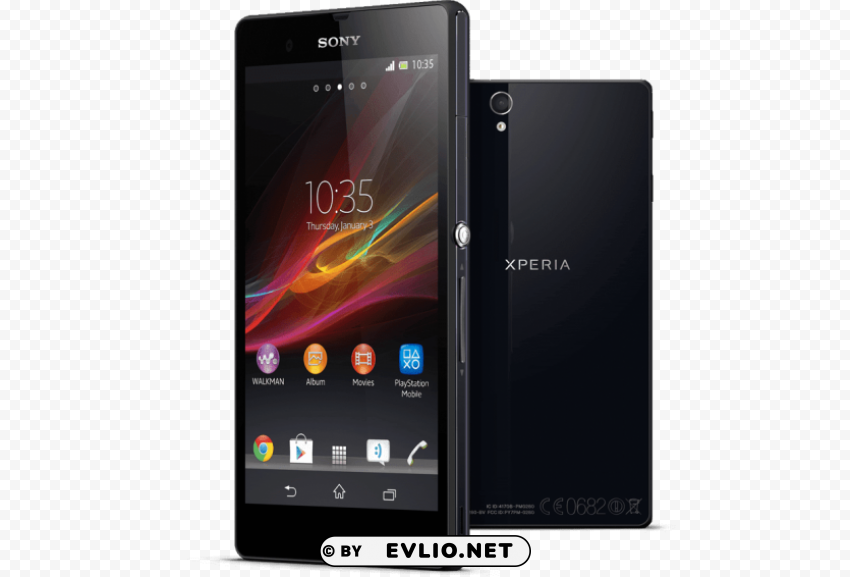 black sony xperia PNG objects