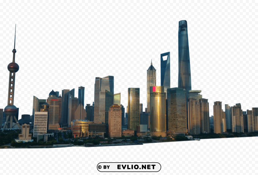 city skyline PNG Image with Transparent Cutout