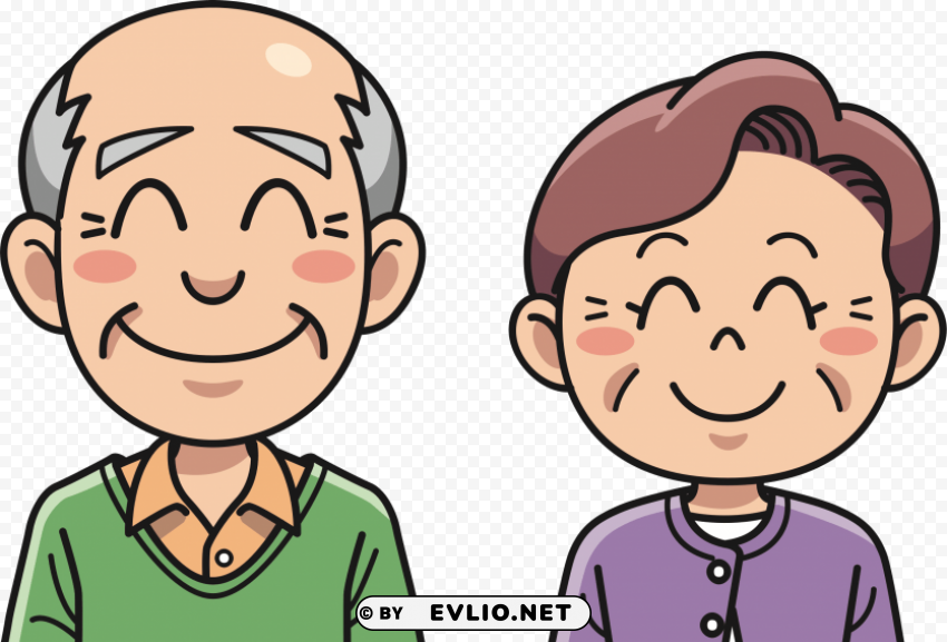 grandma and grandpa Isolated Subject on HighQuality Transparent PNG