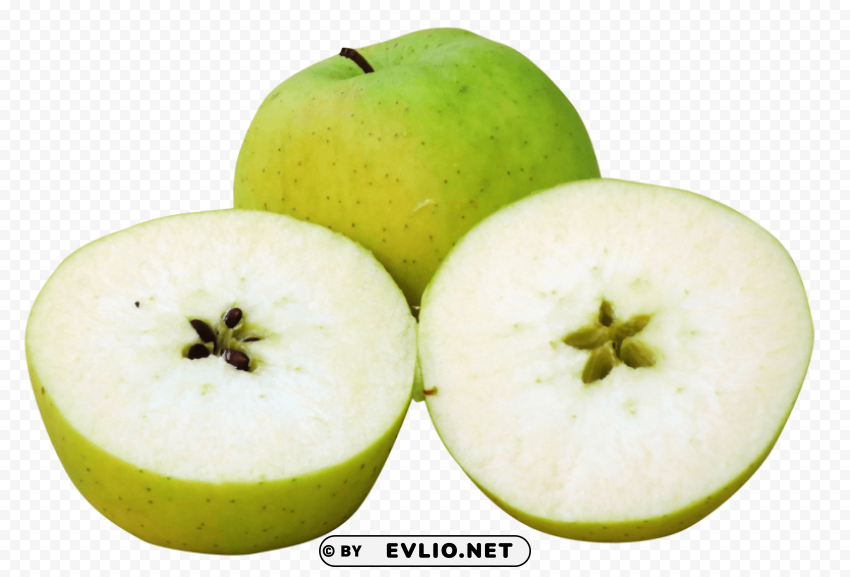 Green Apple PNG files with transparent canvas collection