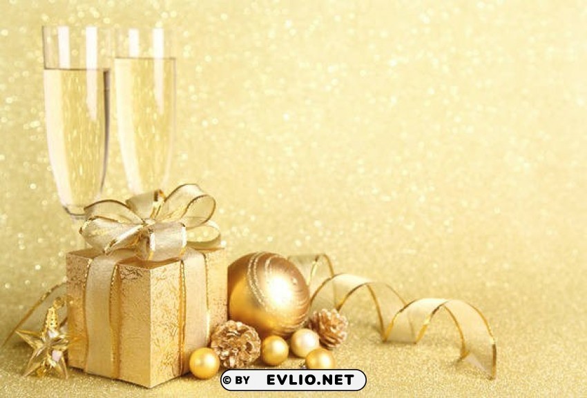 new year gold PNG free transparent background best stock photos - Image ID 54263557