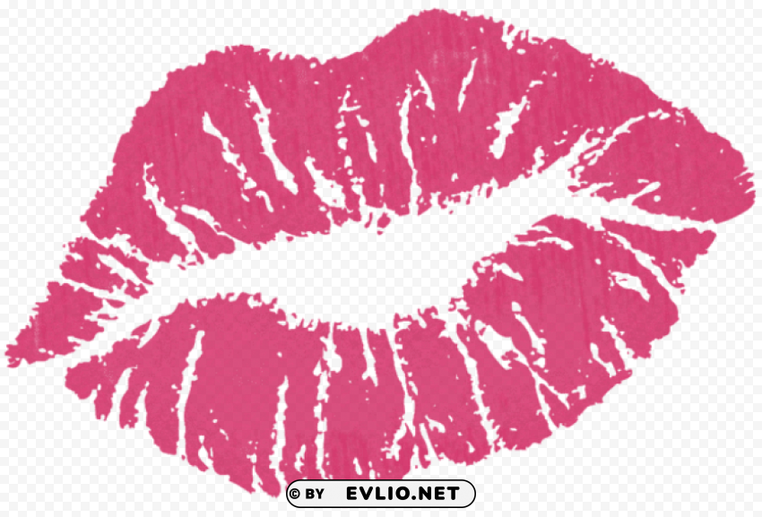 pink kiss PNG files with clear background collection