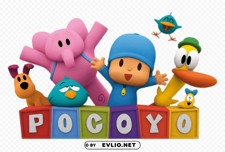 pocoyo logo PNG for free purposes clipart png photo - 8f617e1f