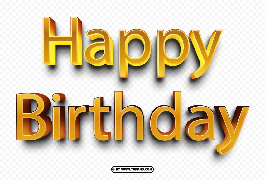 Amazing Birthday Designs Gold Text Image Free PNG images with transparency collection