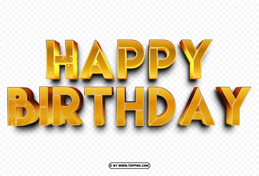 Birthday Special with Our 3D Gold Text Image Free PNG images with transparent background