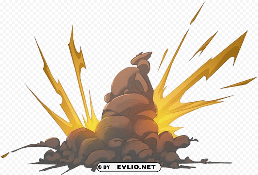 cartoon explosion Transparent PNG Isolated Graphic Detail