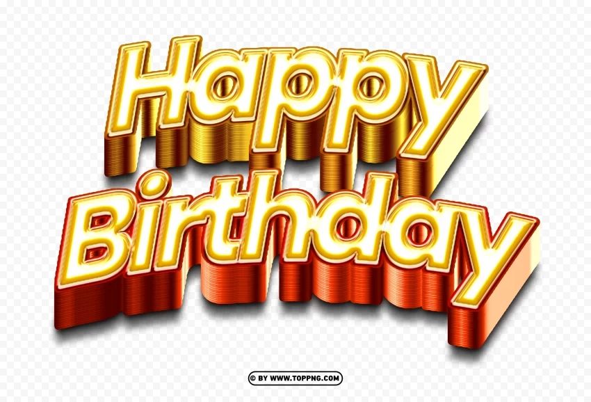 Gold Text Image for Your Birthday Designs and Greetings Free PNG images with transparent layers compilation