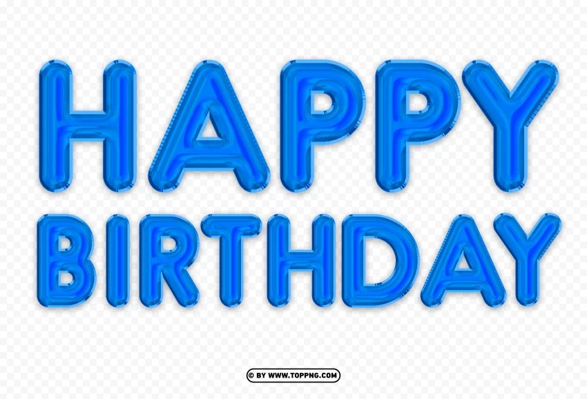 happy birthday Balloon Blue Clipart Free download PNG images with alpha transparency