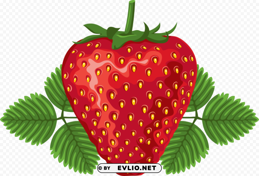 strawberry ClearCut Background Isolated PNG Design clipart png photo - 97642e1d