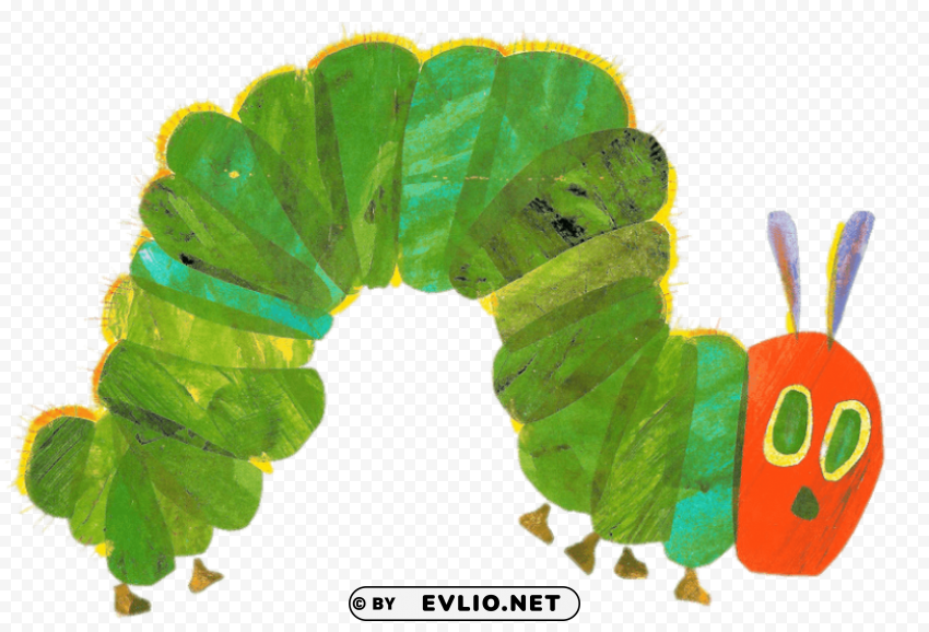 The Very Hungry Caterpillar PNG Isolated Subject On Transparent Background