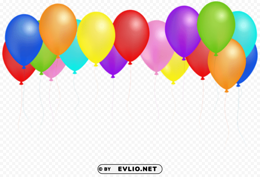 balloons PNG images with alpha transparency diverse set